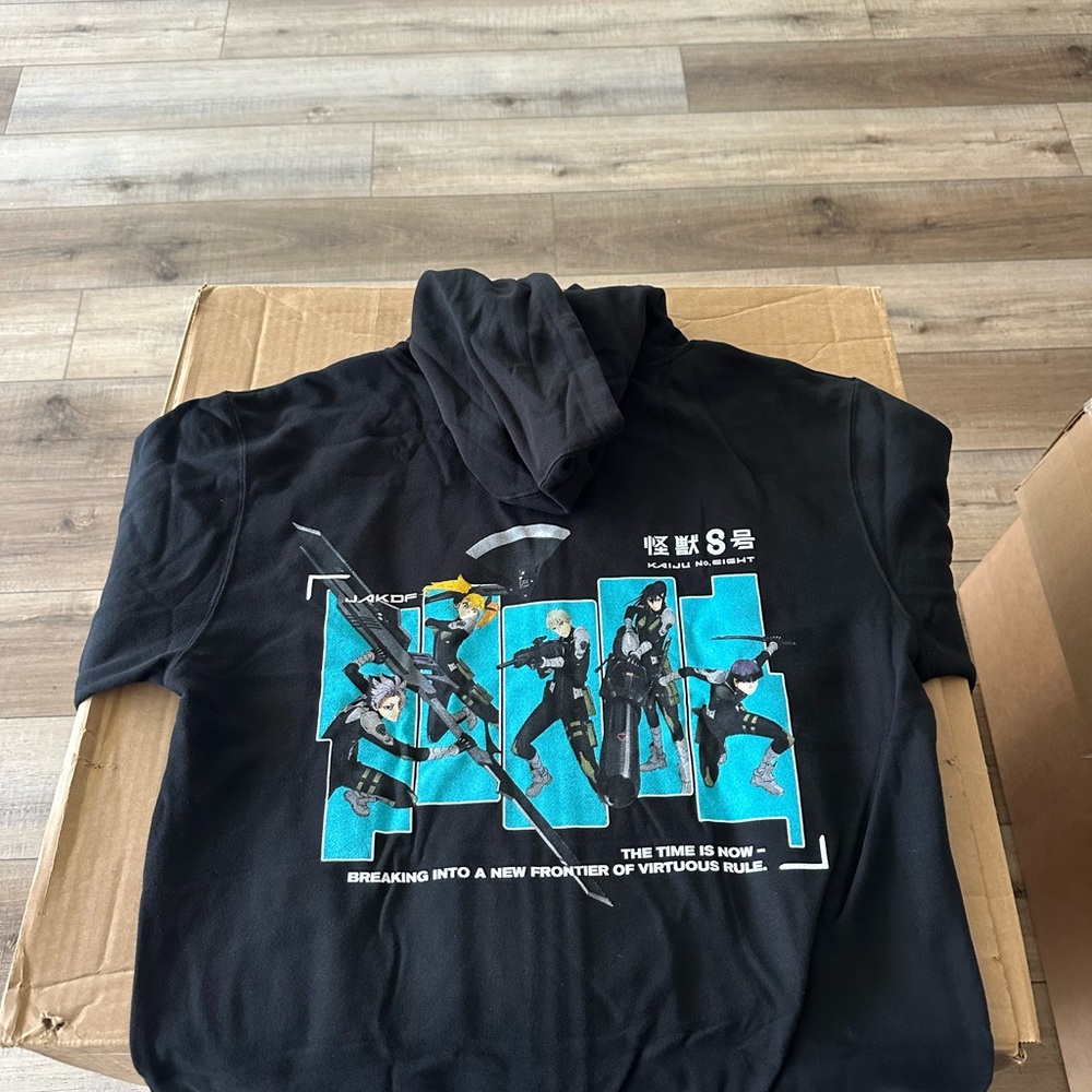 Black Graphic Hoodie Sweater